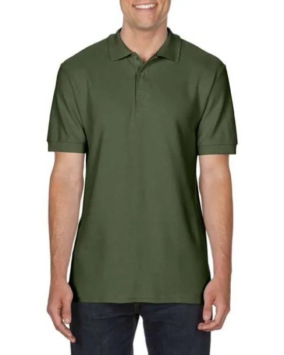 Gildan Premium férfi duplapiké póló, Military Green, XL - Military Green...<br><small>GO-GI85800MI-4</small>