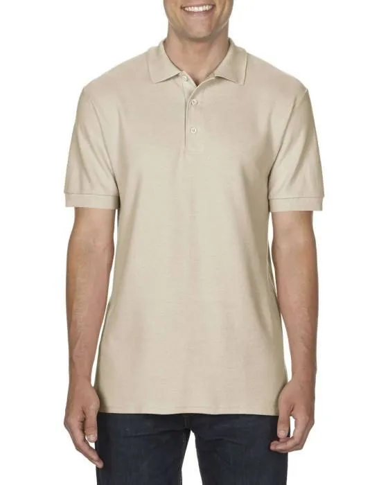 Gildan Premium férfi duplapiké póló, Sand, XL - Sand<br><small>GO-GI85800SA-4</small>
