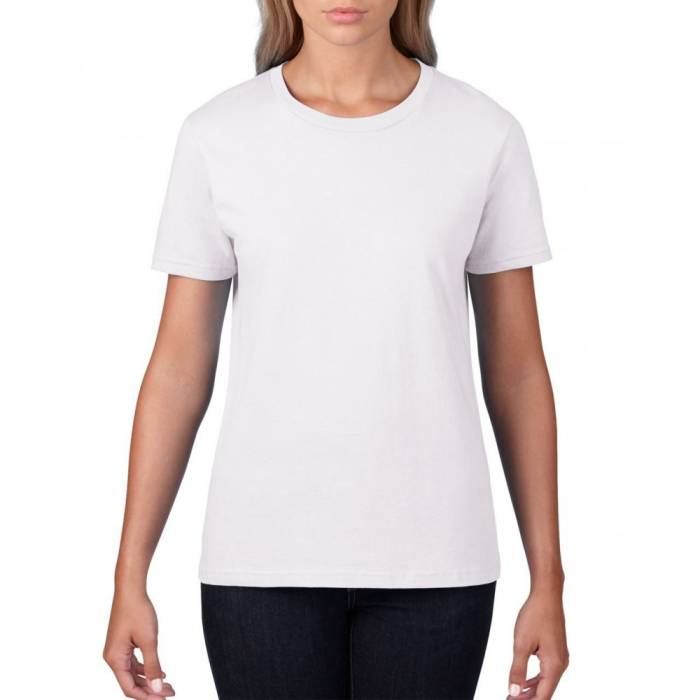 Gildan Premium női póló, White, XL