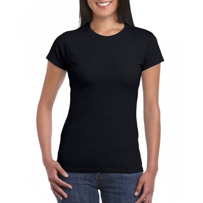 Gildan SoftStyle női póló, Black, XL
