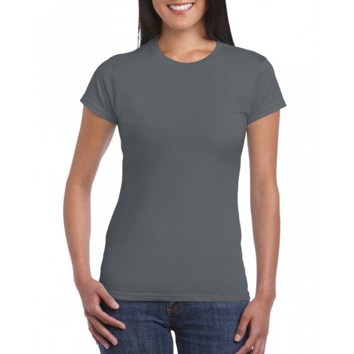 Gildan SoftStyle női póló, Charcoal, L