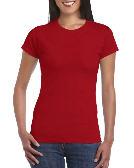 Gildan SoftStyle női póló, Cherry Red, XL - Cherry Red<br><small>GO-GIL64000CY-4</small>