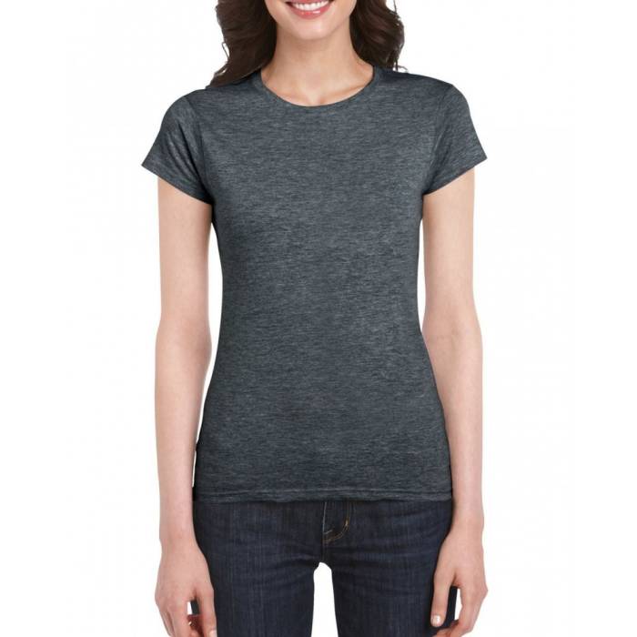 Gildan SoftStyle női póló, Dark Heather, XL