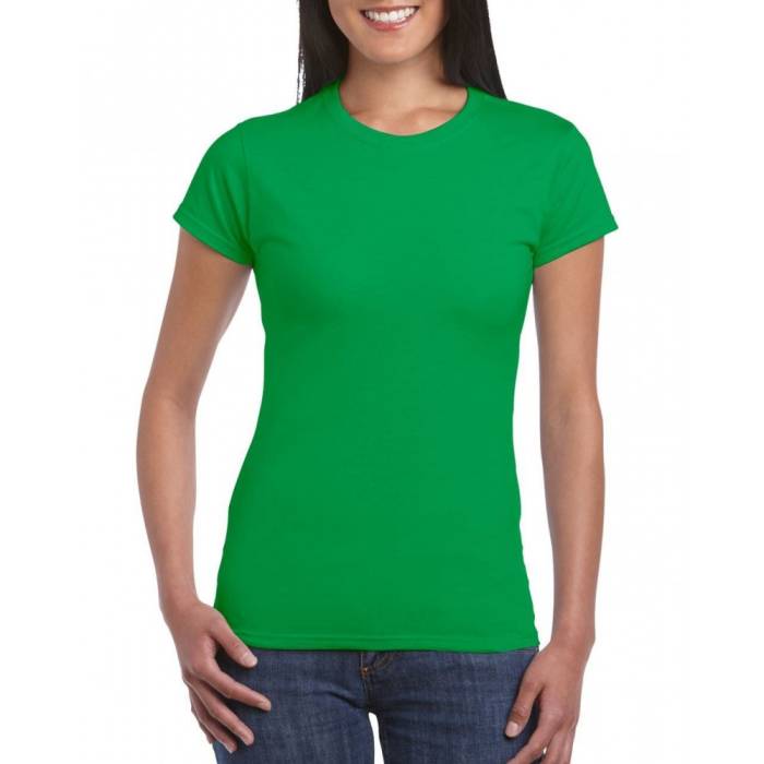 Gildan SoftStyle női póló, Irish Green, M - Irish Green<br><small>GO-GIL64000IG-2</small>