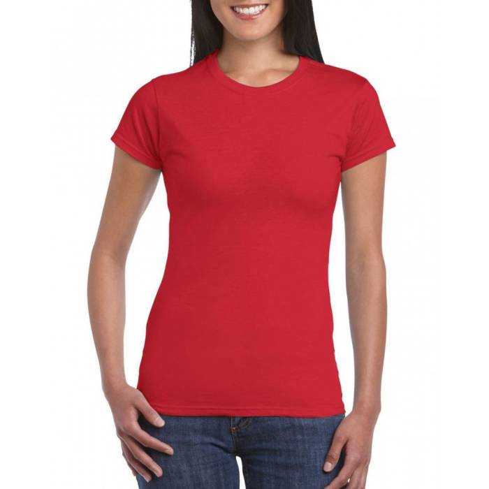 Gildan SoftStyle női póló, Red, L