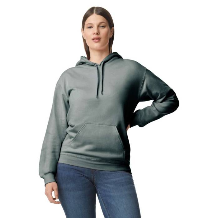 Gildan Softstyle kapucnis pulóver, Dark Heather, XL - Dark Heather<br><small>GO-GISF500DH-4</small>