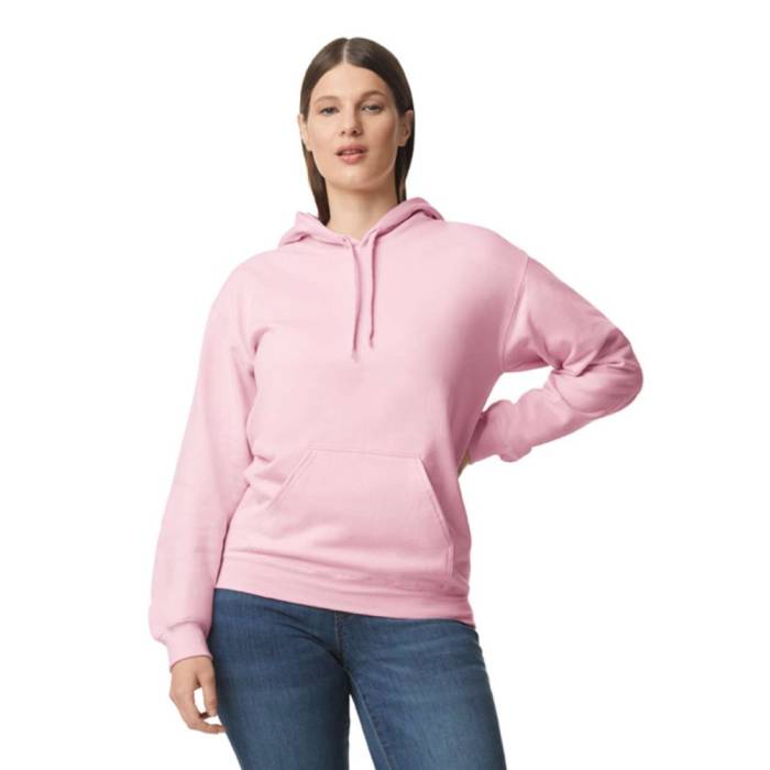 Gildan Softstyle kapucnis pulóver, Light Pink, S - Light Pink<br><small>GO-GISF500LP-1</small>