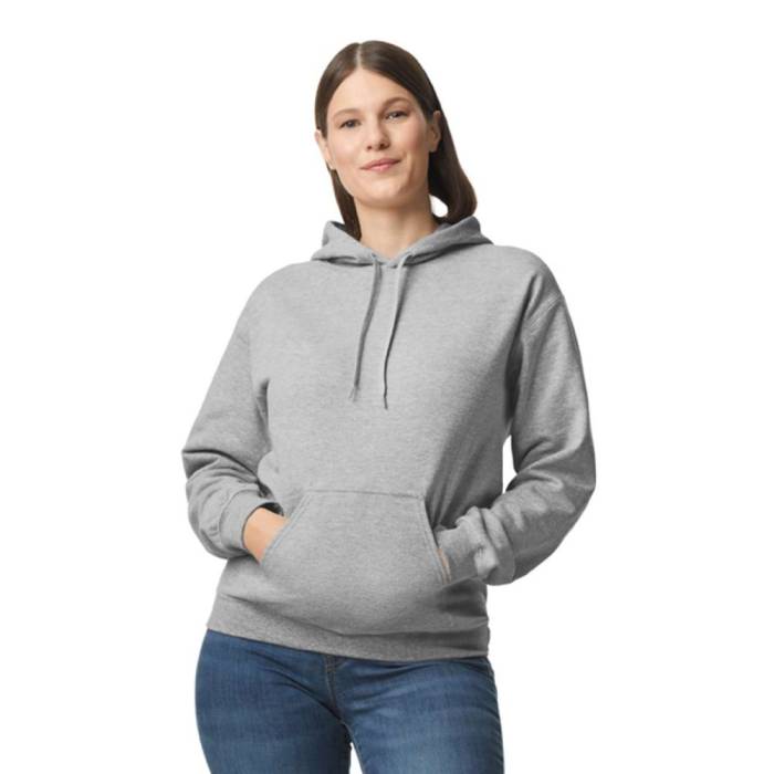 Gildan Softstyle kapucnis pulóver, RS Sport Grey, 2XL - RS Sport Grey<br><small>GO-GISF500SP-5</small>