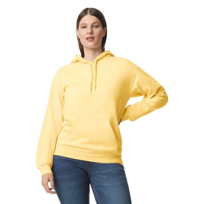 Gildan Softstyle kapucnis pulóver, Yellow Haze, L - Yellow Haze<br><small>GO-GISF500YH-3</small>