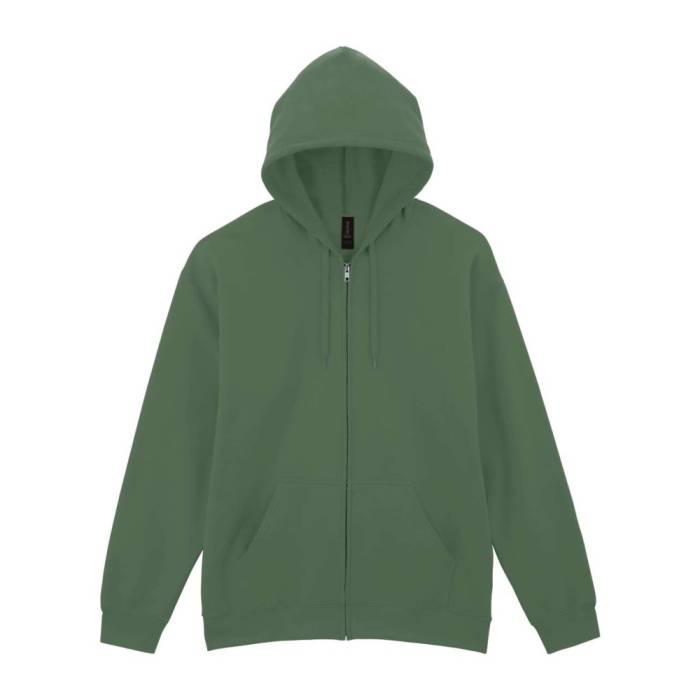 GILDAN SOFTSTYLE cipzáras kapucnis polárpulóver, Military  - Military Green...<br><small>GO-GISF600MI-4</small>