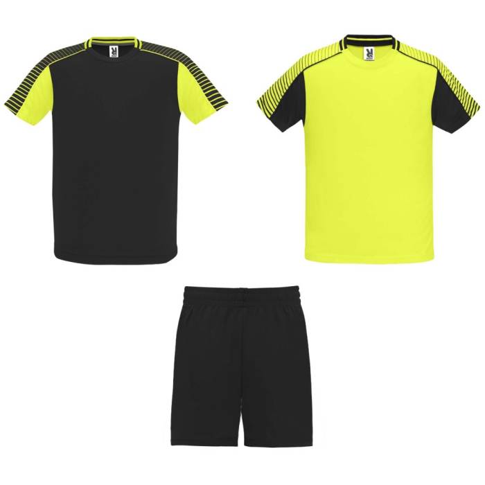 Juve gyerek sport szett, fluor yellow, solid black, 8 - fluor yellow, solid <br><small>GO-K05258YH</small>