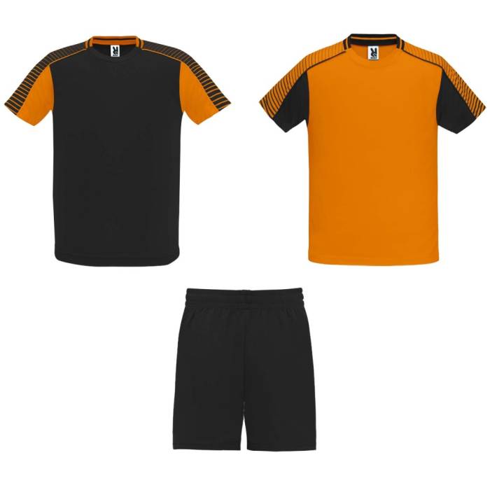 Juve gyerek sport szett, orange, solid black, 12