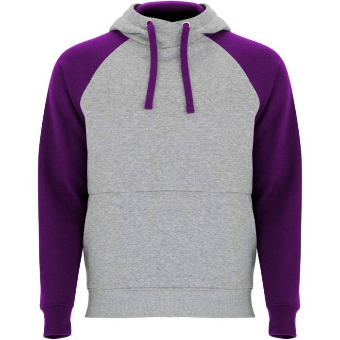 Roly Badet gyerek kapucnis pulóver, Heather grey, Purple,  - Heather grey, Purple...<br><small>GO-K1058B7C</small>