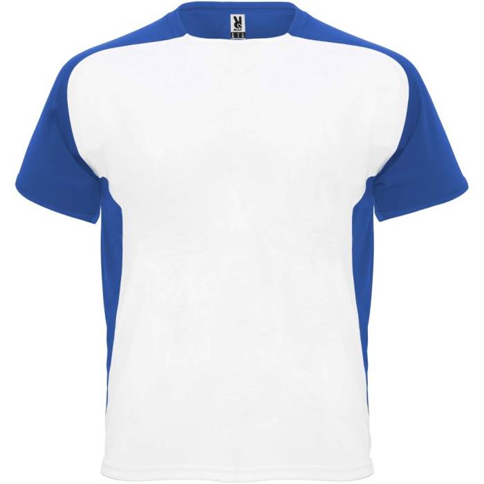 Bugatti rövid ujjú gyerek sportpóló, white, royal blue, 4...