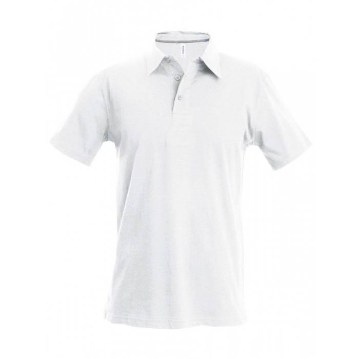 Kariban férfi piké póló, White, XL