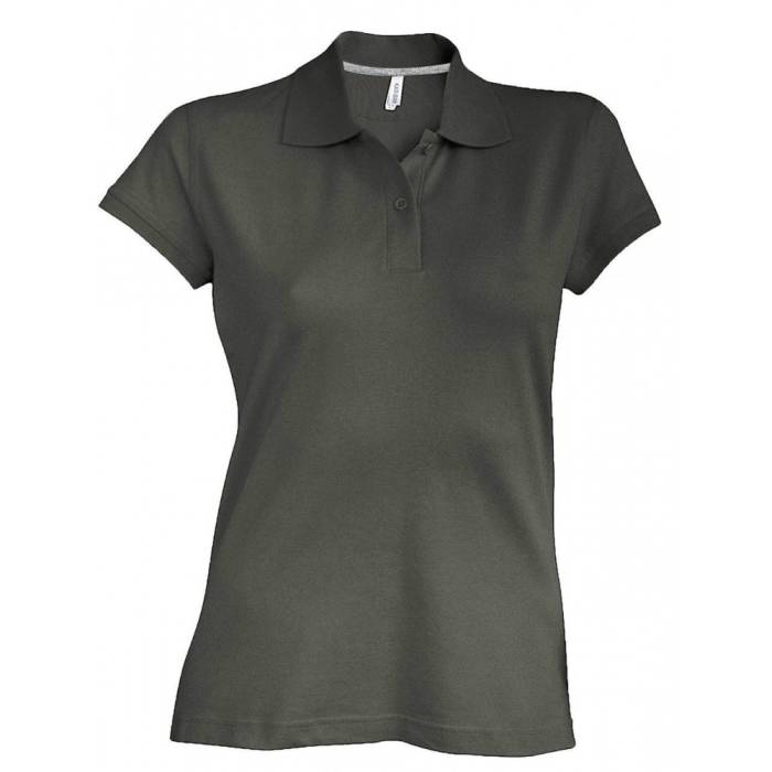 Kariban női Piké póló, Dark Khaki, L - Dark Khaki<br><small>GO-KA242DKH-3</small>