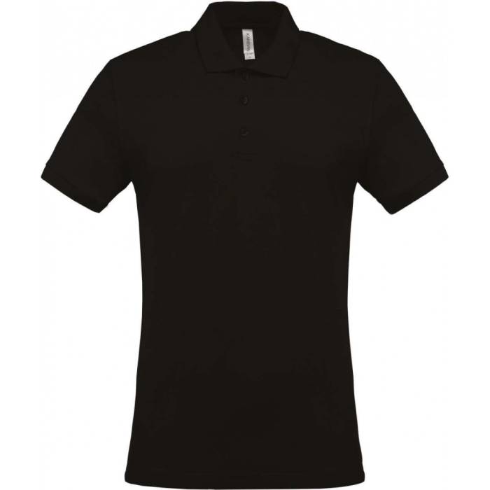 Kariban férfi piké póló, Black, M - Black<br><small>GO-KA254BL-2</small>