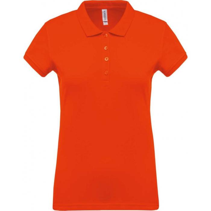 Kariban női piké póló, Orange, XS