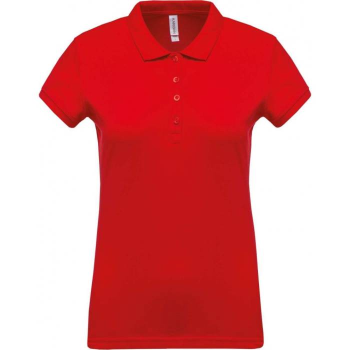 Kariban női piké póló, Red, XS - Red<br><small>GO-KA255RE-0</small>