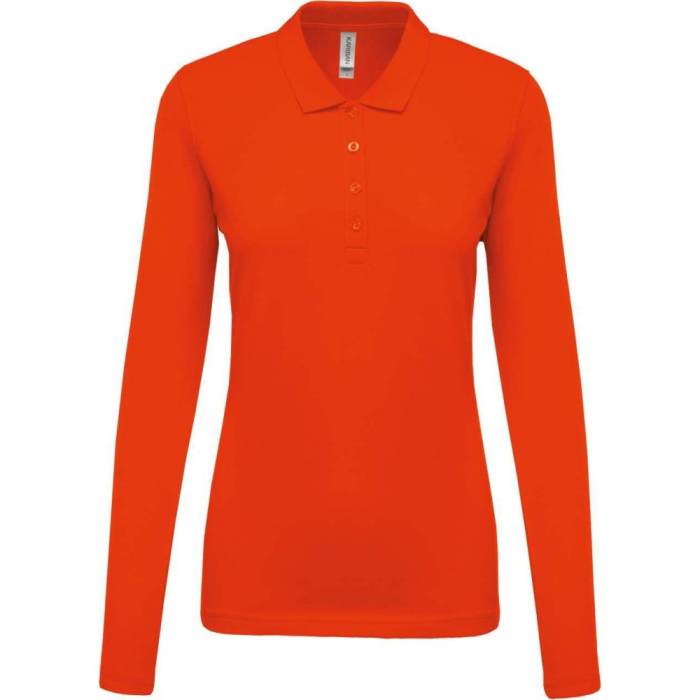 Kariban Női hosszúujjú piké póló, Orange, XS - Orange<br><small>GO-KA257OR-0</small>