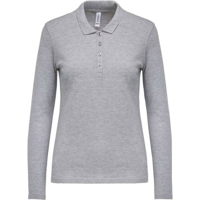 Kariban Női hosszúujjú piké póló, Oxford Grey, XL - Oxford Grey<br><small>GO-KA257OXG-4</small>