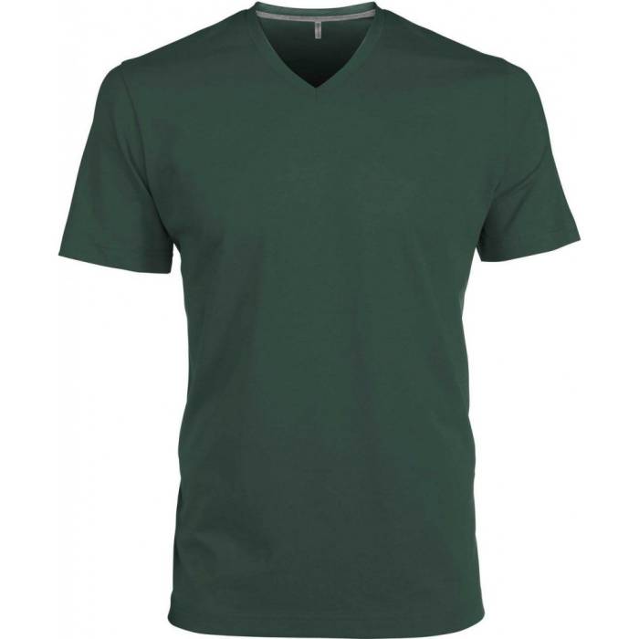 Kariban V-nyakú férfipóló, Forest Green, 4XL - Forest Green<br><small>GO-KA357FO-7</small>