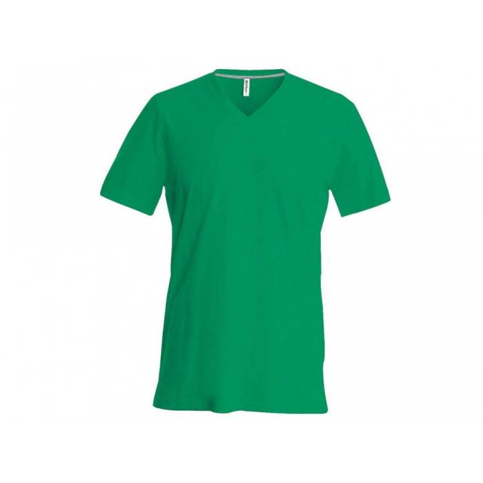 Kariban V-nyakú férfipóló, Kelly Green, 2XL - Kelly Green<br><small>GO-KA357KL-5</small>