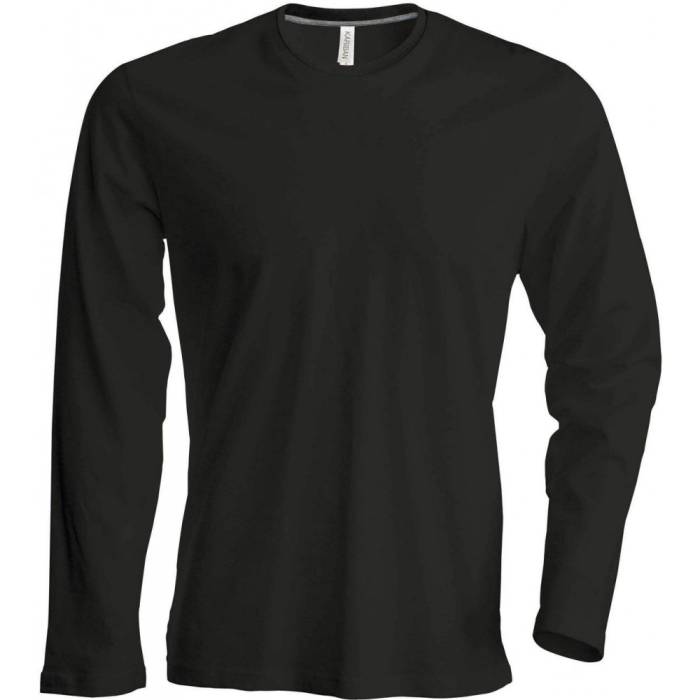 Kariban férfi hosszúujjú póló, Black, XL - Black<br><small>GO-KA359BL-4</small>