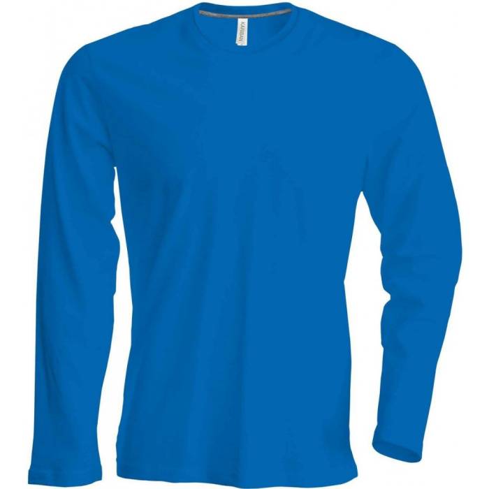 Kariban férfi hosszúujjú póló, Light Royal Blue, XL
