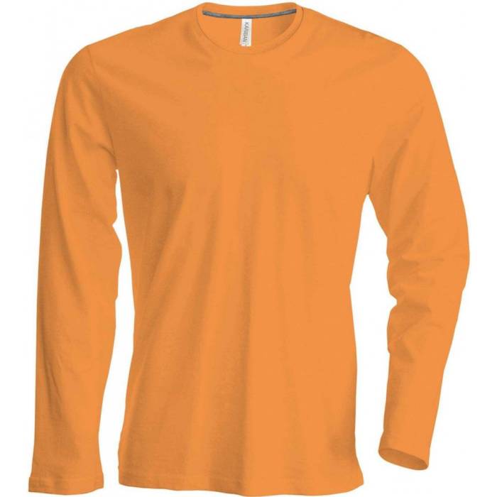 Kariban férfi hosszúujjú póló, Orange, S