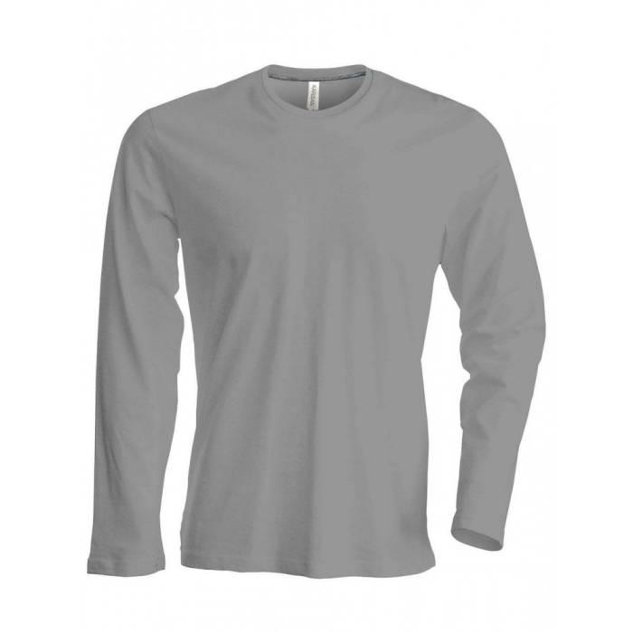 Kariban férfi hosszúujjú póló, Oxford Grey, S