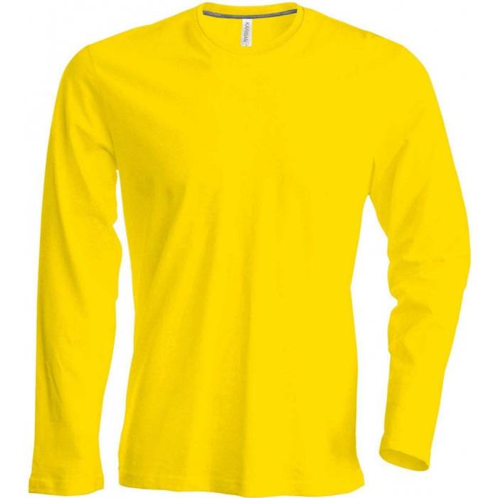 Kariban férfi hosszúujjú póló, Yellow, L