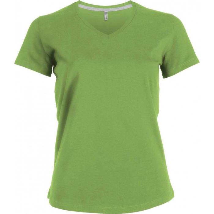 Kariban női V-nyakú póló, Lime, 2XL