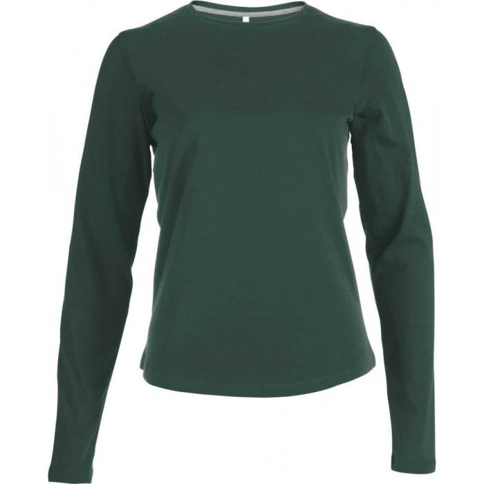 Kariban női hosszúujjú póló, Forest Green, L - Forest Green<br><small>GO-KA383FO-3</small>