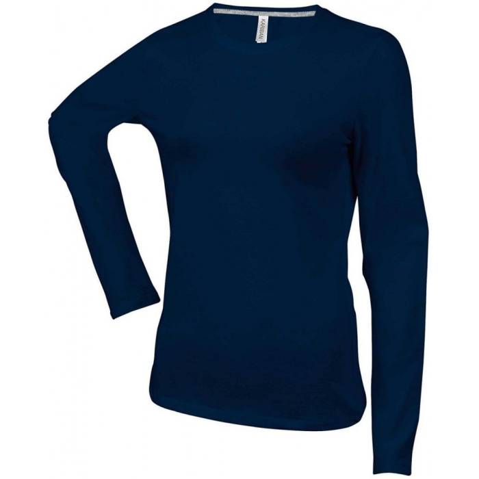 Kariban női hosszúujjú póló, Navy, XL - Navy<br><small>GO-KA383NV-4</small>