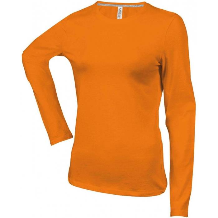 Kariban női hosszúujjú póló, Orange, XL