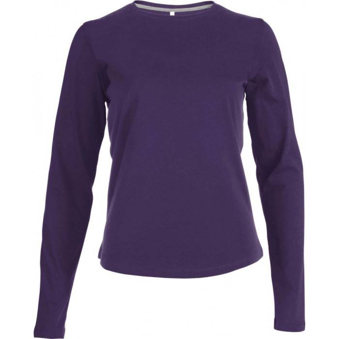 Kariban női hosszúujjú póló, Purple, S - Purple<br><small>GO-KA383PU-1</small>