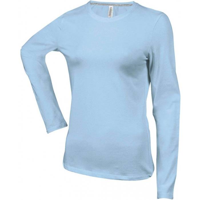 Kariban női hosszúujjú póló, Sky Blue, XL