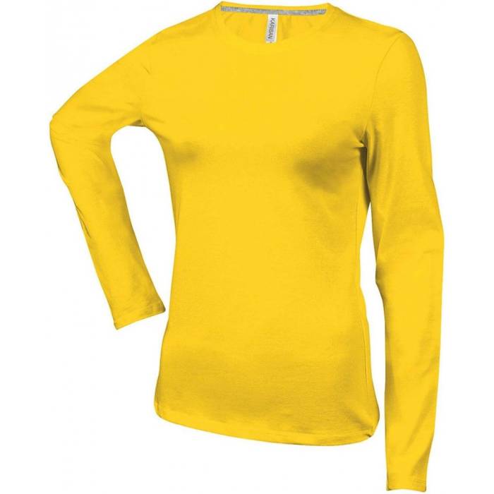Kariban női hosszúujjú póló, Yellow, S - Yellow<br><small>GO-KA383YE-1</small>