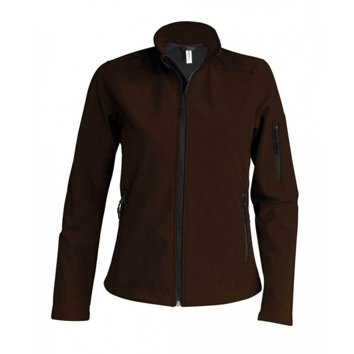 Kariban Női softshell dzseki, Dark Chocolate, S - Dark Chocolate<br><small>GO-KA400DC-1</small>