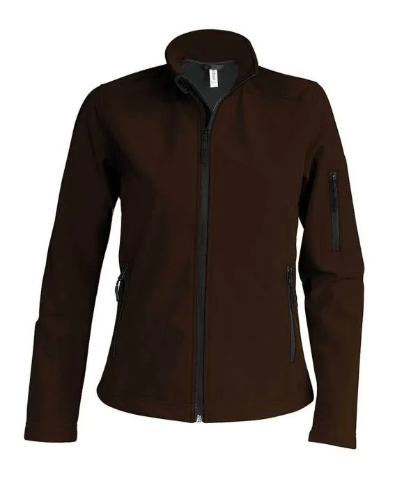 Kariban Női softshell dzseki, Dark Chocolate, 2XL - Dark Chocolate<br><small>GO-KA400DC-5</small>