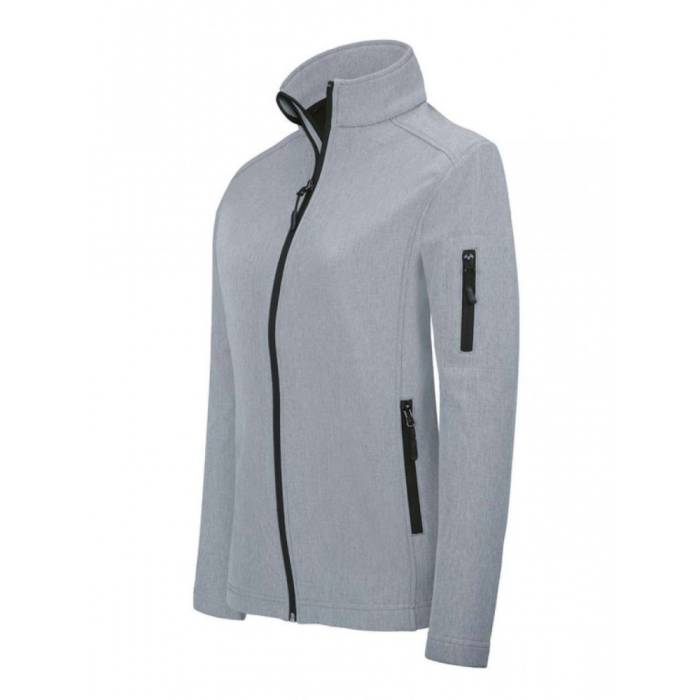 Kariban női softshell dzseki, Marl Grey, M - Marl Grey<br><small>GO-KA400MGR-2</small>