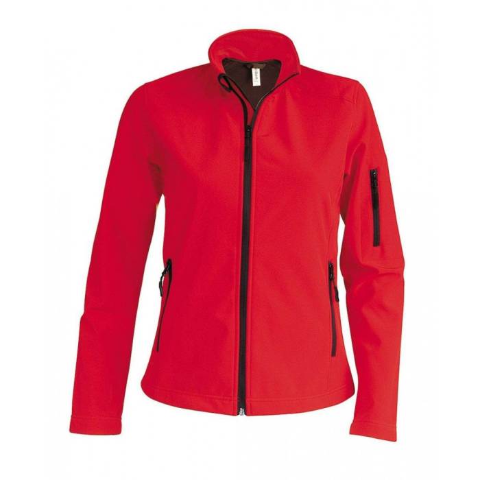 Kariban női softshell dzseki, Red, L - Red<br><small>GO-KA400RE-3</small>