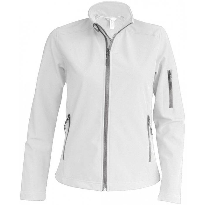 Kariban női softshell dzseki, White, S - White<br><small>GO-KA400WH-1</small>