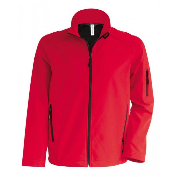 Kariban férfi softshell dzseki, Red, S - Red<br><small>GO-KA401RE-1</small>