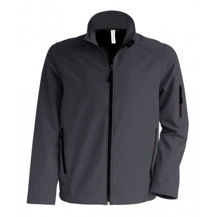 Kariban férfi softshell dzseki, Titanium, 3XL - Titanium<br><small>GO-KA401TI-6</small>