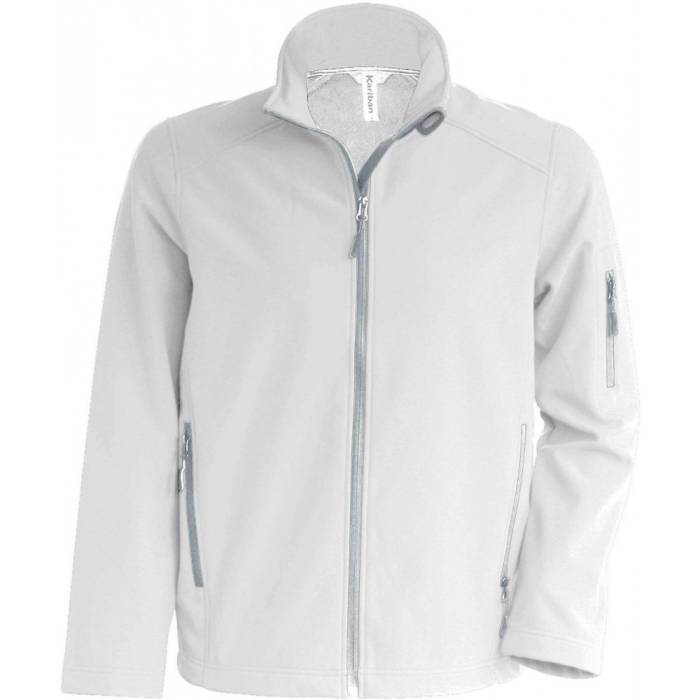 Kariban férfi softshell dzseki, White, S