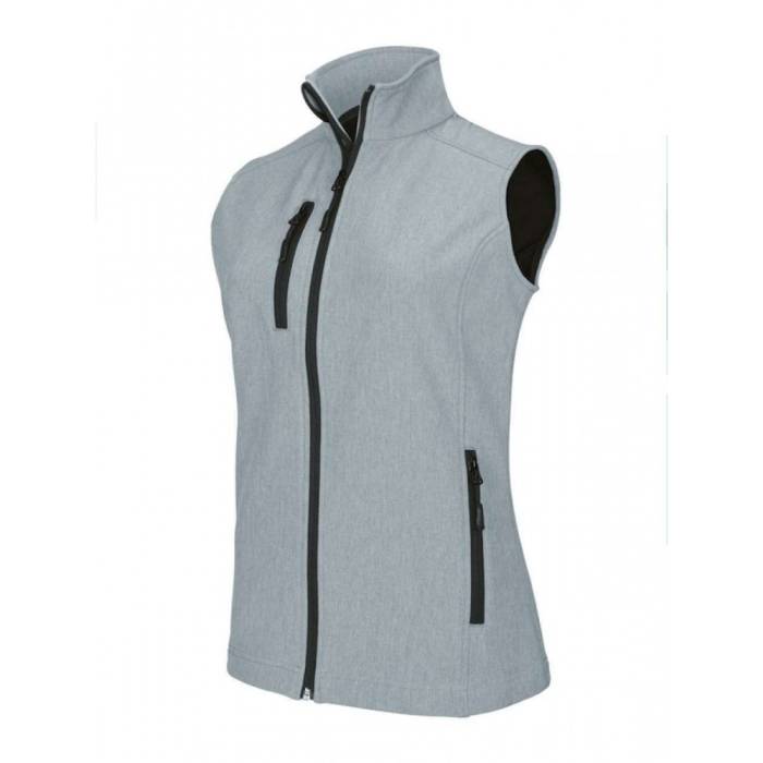 Kariban női softshell mellény, Marl Grey, L