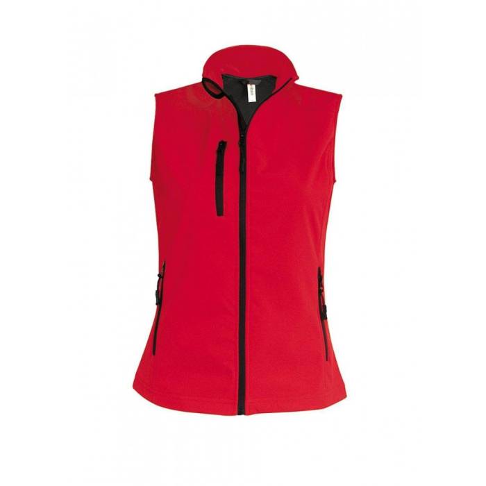 Kariban női softshell mellény, Red, S - Red<br><small>GO-KA404RE-1</small>