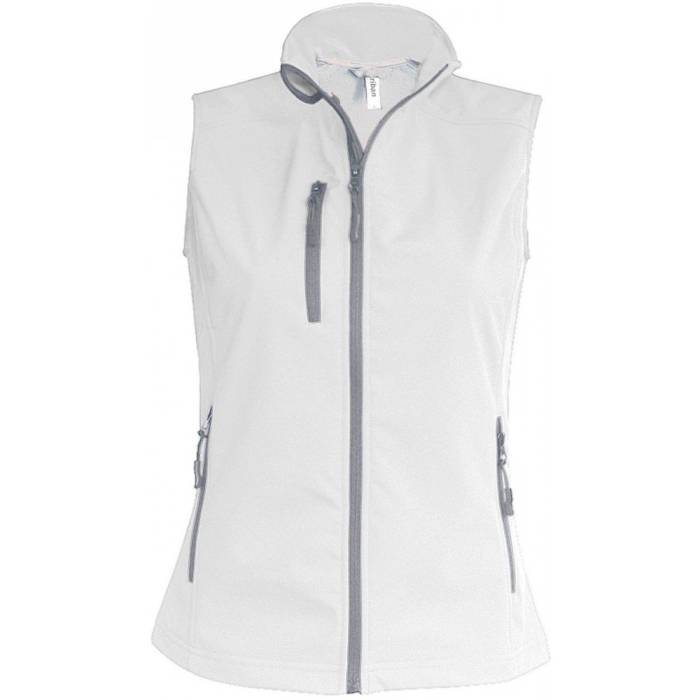 Kariban női softshell mellény, White, S - White<br><small>GO-KA404WH-1</small>